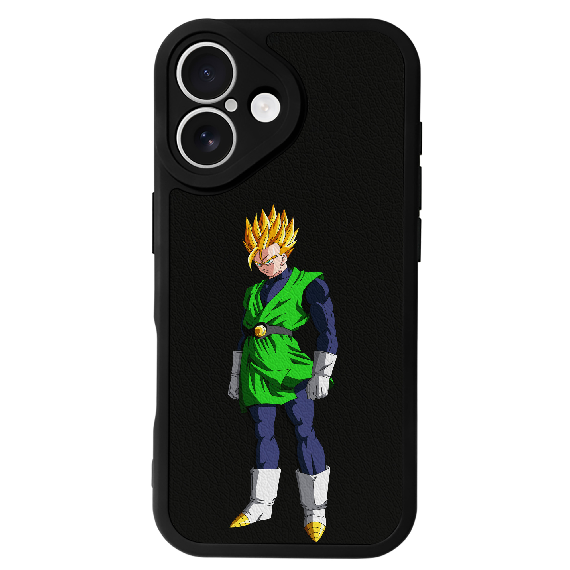 （画像用） ドラゴンボール 孫 悟飯（そんごはん）DRAGON BALL Son Gohan 【iPhone 16シリーズ対応】シリコンスマホケース（レザー調） 材質：シリコン